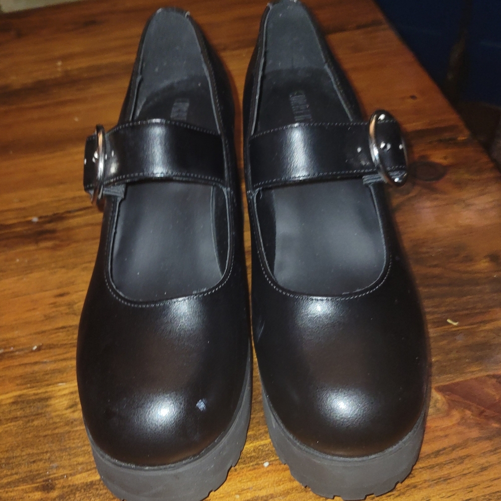 Current Mood Black Platform Shoes
